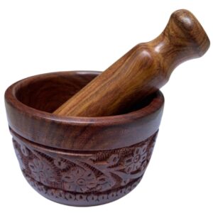 Home Wooden Okhli of 4 Inches ||γ ππ¬. πππ/ ππ’πππ γ